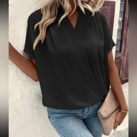 Boho batwing sleeve wrap blouse - Picture 4 of 11